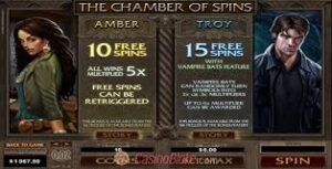 Immortal Romance free spins