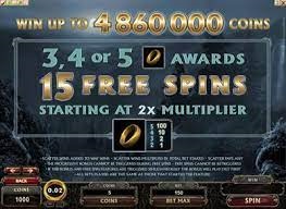 Lord of the Rings free spins